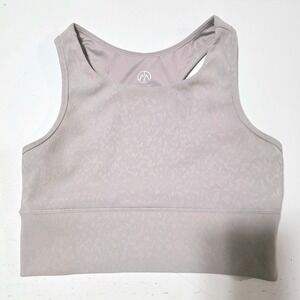 Move Theology Ribbed Sports Bra Light Support Workout Top Activewear